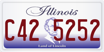 IL license plate C425252