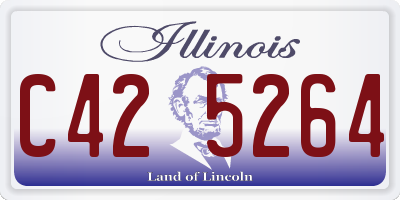 IL license plate C425264