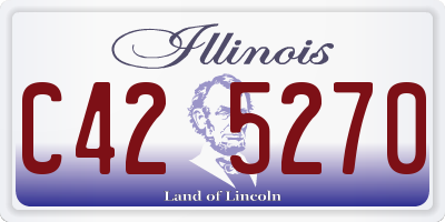 IL license plate C425270