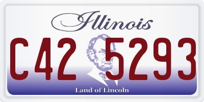 IL license plate C425293