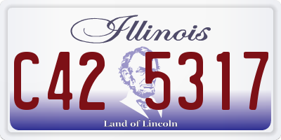 IL license plate C425317