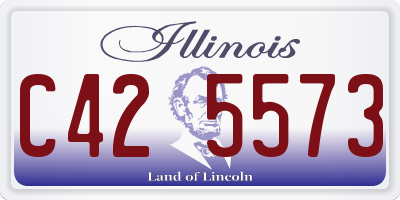 IL license plate C425573
