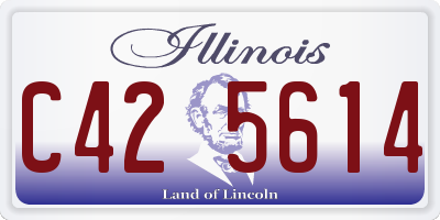 IL license plate C425614