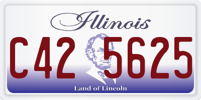 IL license plate C425625