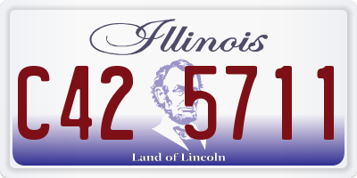 IL license plate C425711