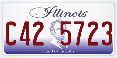 IL license plate C425723