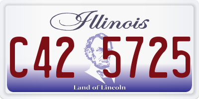 IL license plate C425725