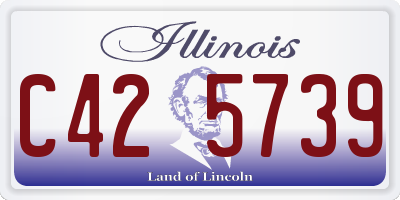 IL license plate C425739
