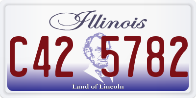 IL license plate C425782