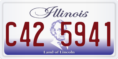 IL license plate C425941