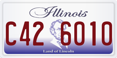 IL license plate C426010