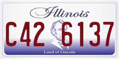 IL license plate C426137