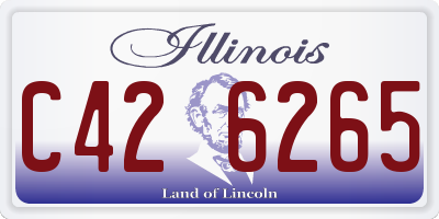 IL license plate C426265