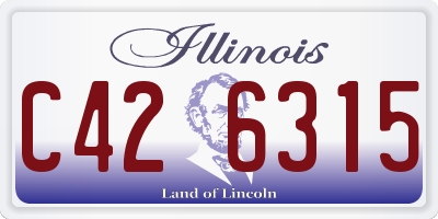 IL license plate C426315