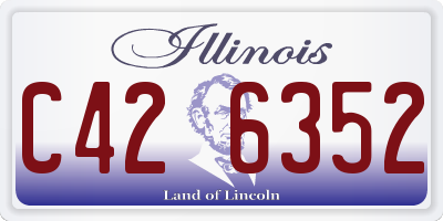 IL license plate C426352