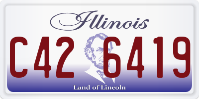 IL license plate C426419