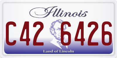 IL license plate C426426
