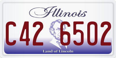 IL license plate C426502