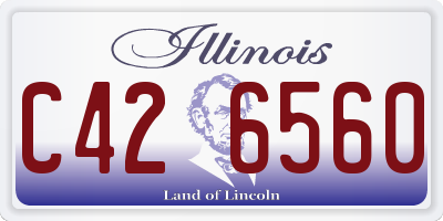IL license plate C426560