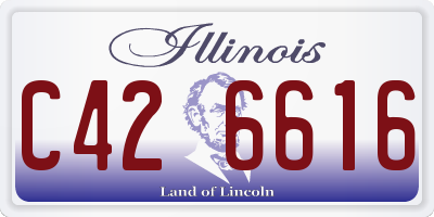 IL license plate C426616