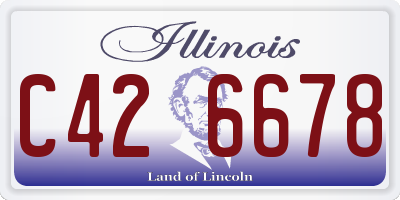 IL license plate C426678