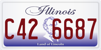 IL license plate C426687