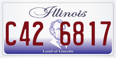 IL license plate C426817