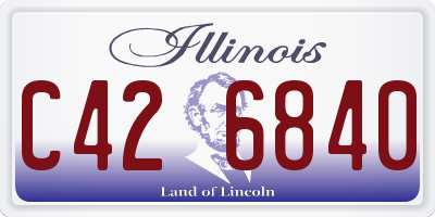 IL license plate C426840