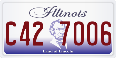 IL license plate C427006