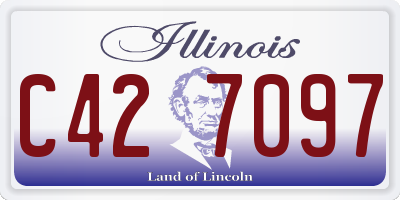IL license plate C427097