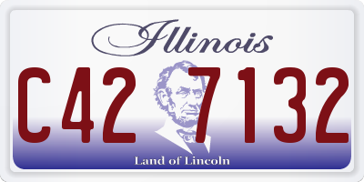 IL license plate C427132