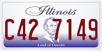 IL license plate C427149