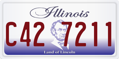 IL license plate C427211