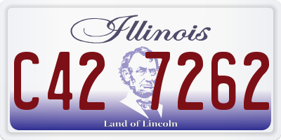 IL license plate C427262