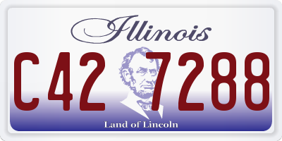 IL license plate C427288