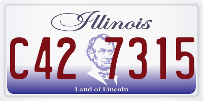 IL license plate C427315