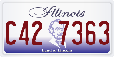 IL license plate C427363