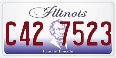 IL license plate C427523