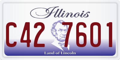 IL license plate C427601