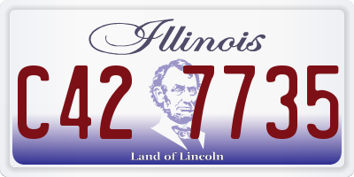 IL license plate C427735