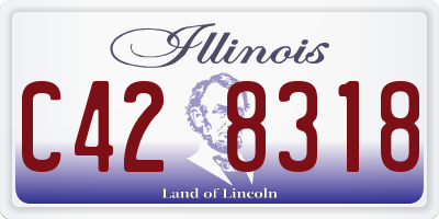 IL license plate C428318