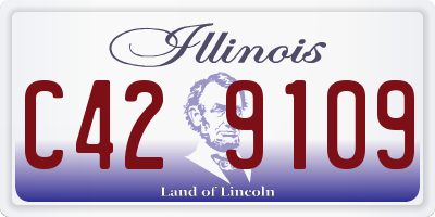 IL license plate C429109