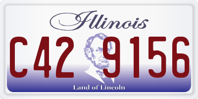 IL license plate C429156