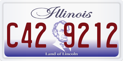 IL license plate C429212