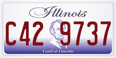 IL license plate C429737