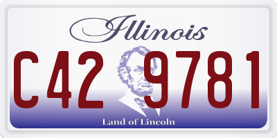 IL license plate C429781