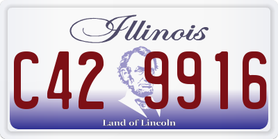 IL license plate C429916