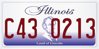 IL license plate C430213
