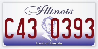 IL license plate C430393