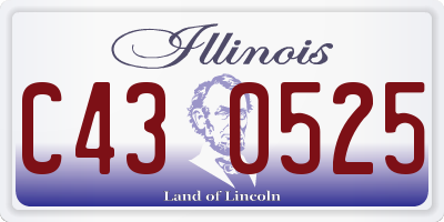 IL license plate C430525